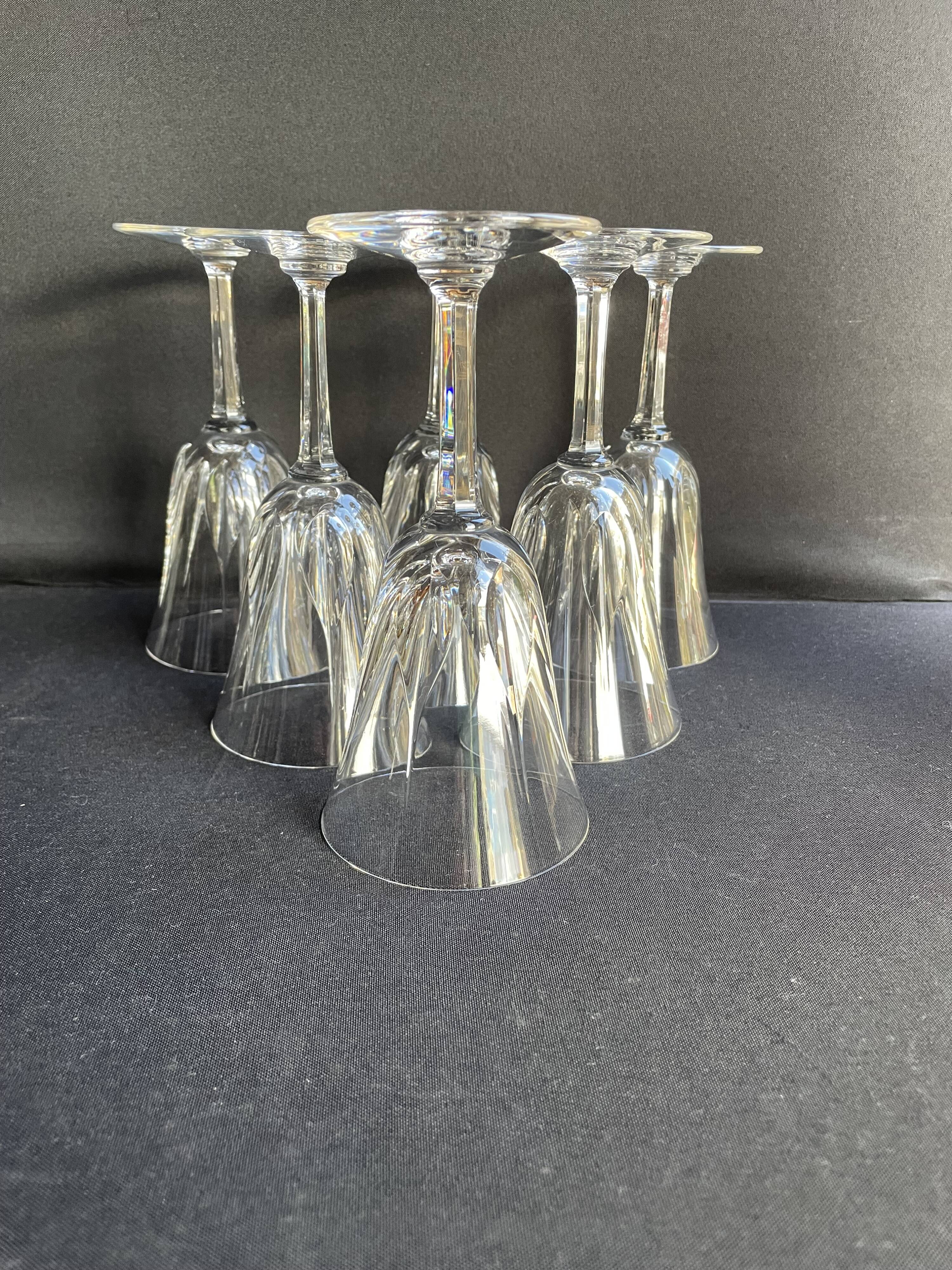 6 Saint Louis water glasses Cerdagne service