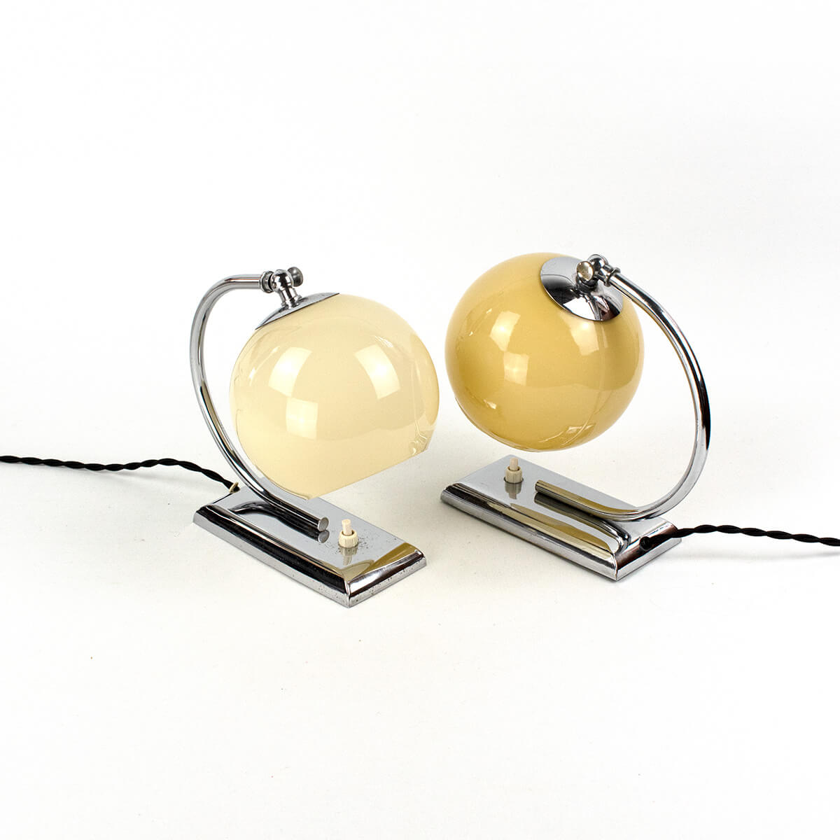 Pair of Bauhaus / Art Deco Desk Lamps from 1930s