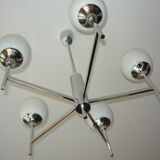 Sciolari chandelier 5 lights 70s