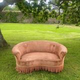 Velvet sofa
