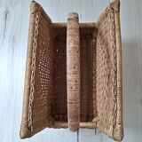 Rattan magazine holder