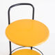 Serving table lacquered iron, france, 80s