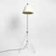 Original 1960s metal chrome floor lamp by Josef Hurka for Napako Czech