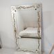 Large brasserie bistro mirror in eglomised glass