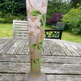 Conical vase in enamel paint