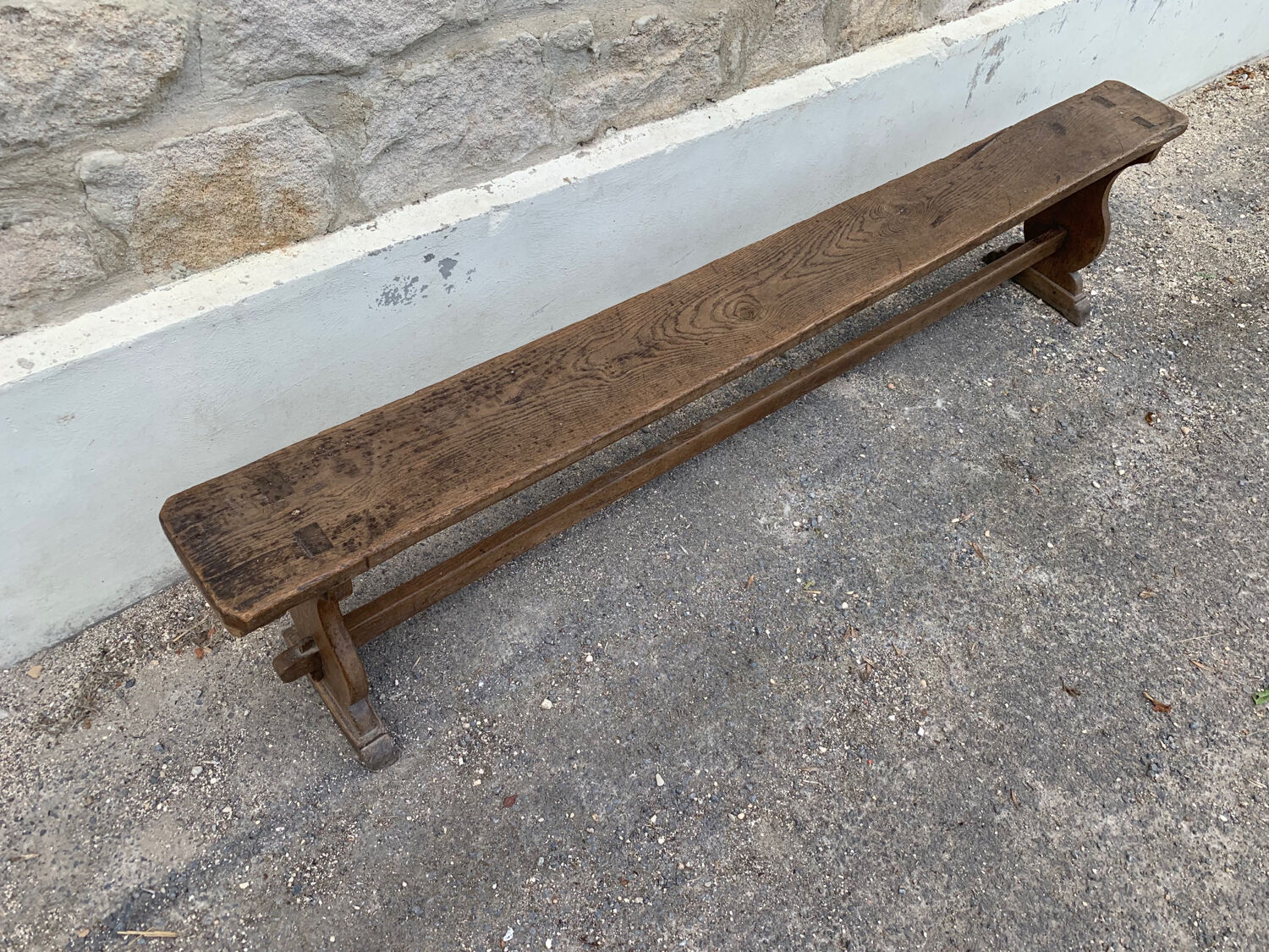 Antique oak bench
