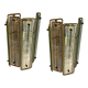 Italian brass glass sconces, 1970