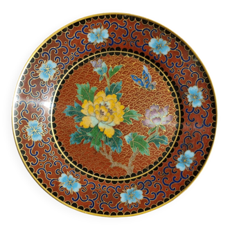 Cloisonné pocket tray diameter 15 cm