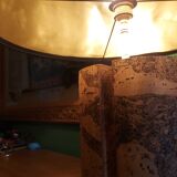 Vintage cork lamp from the 60s, 70's