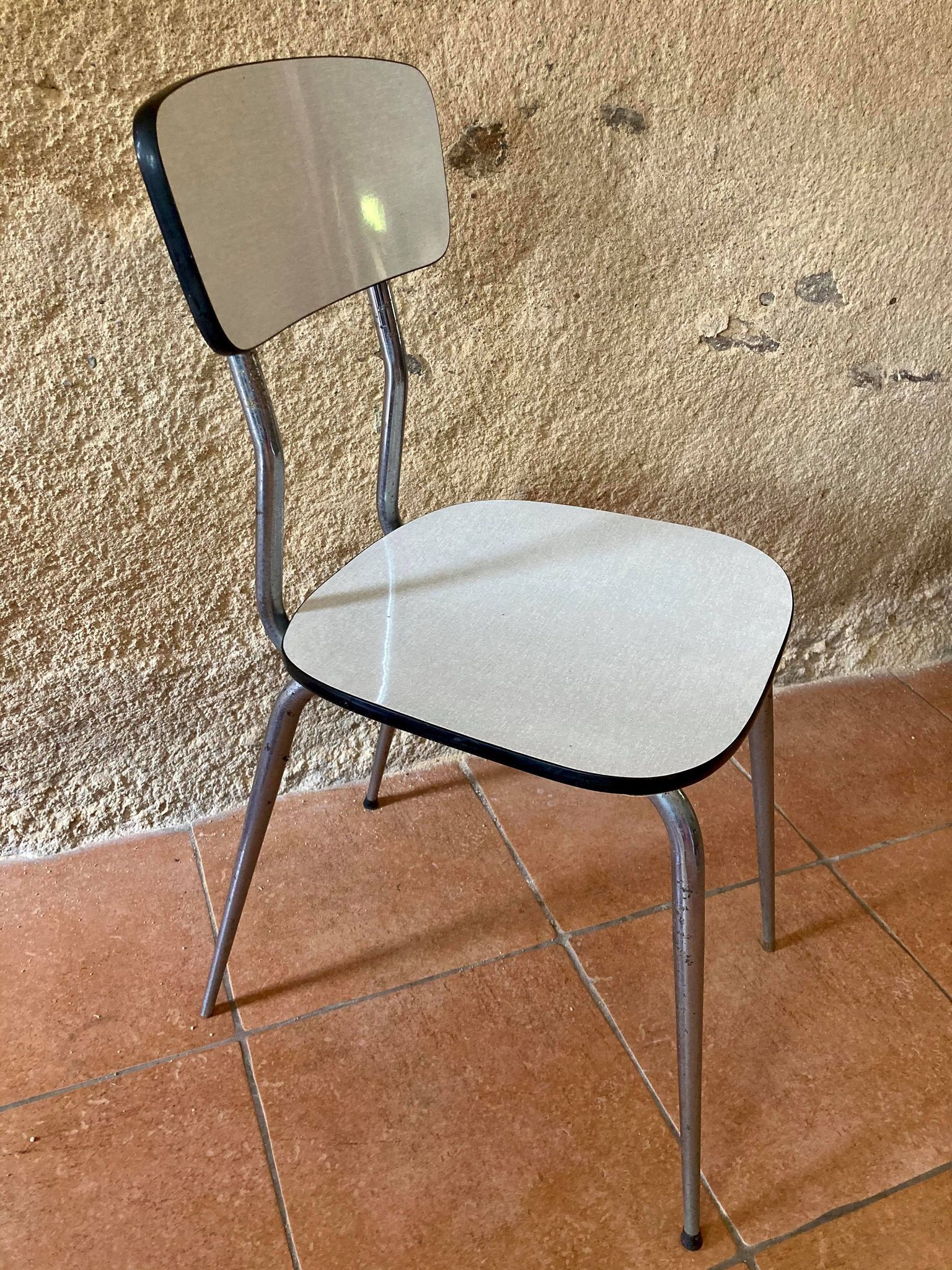 White formica chair
