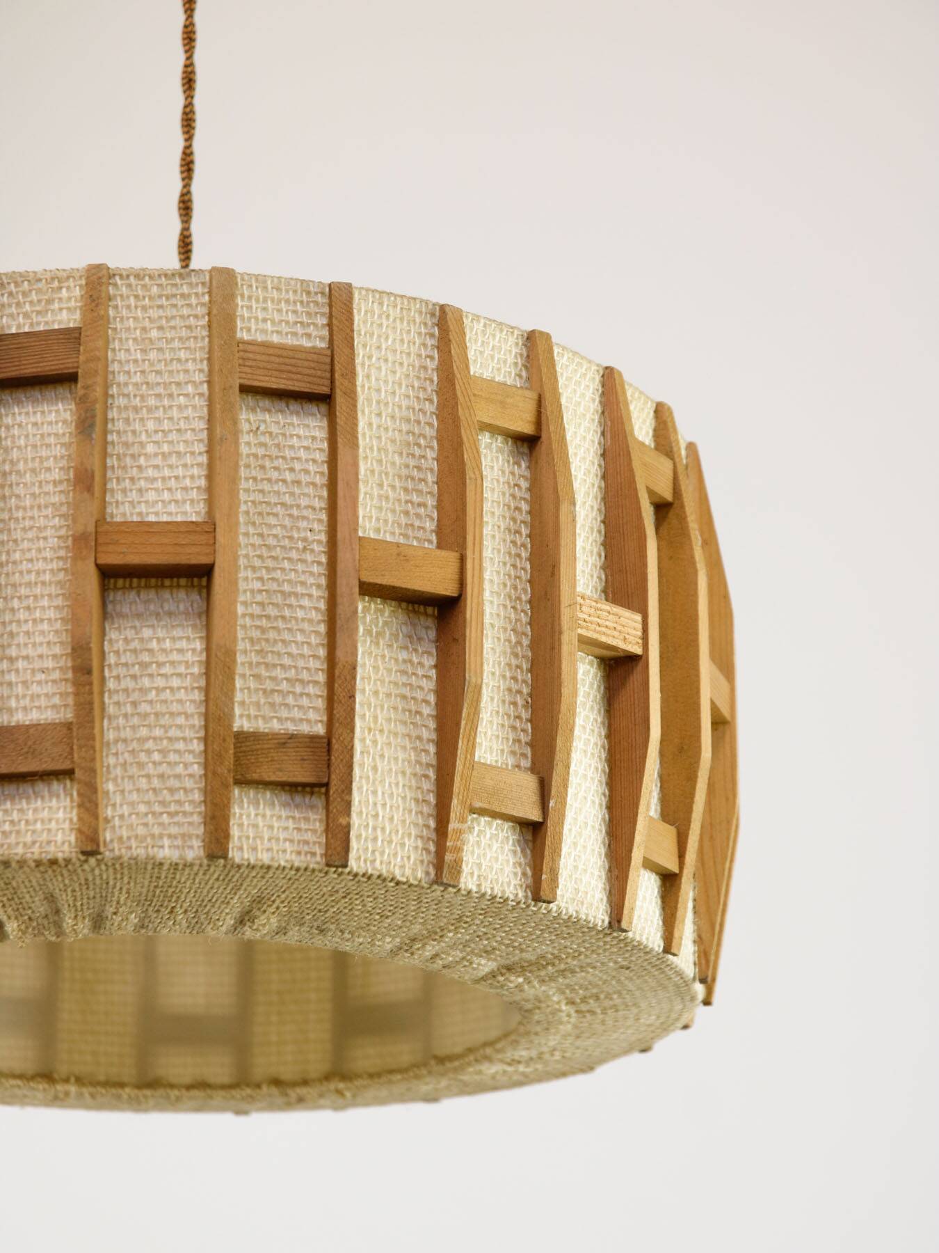 Mid-Century Danish Pendant Lamp in Teak, 1960s