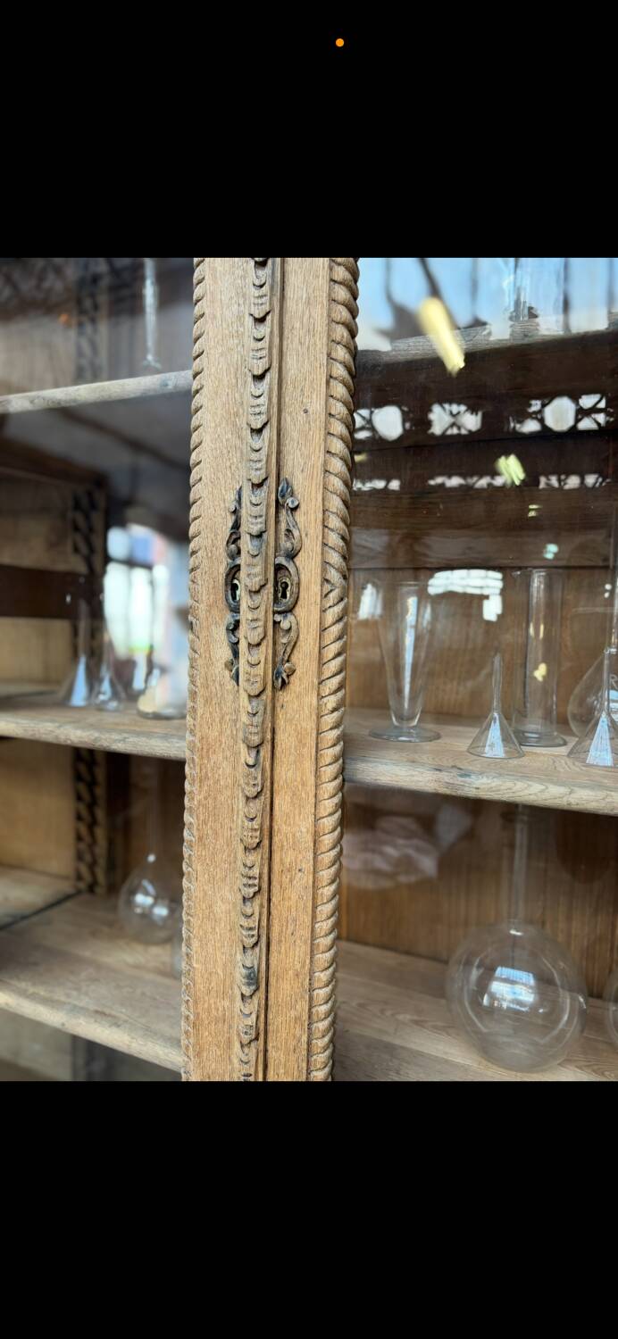 Oak apothecary cabinet, 19th century.