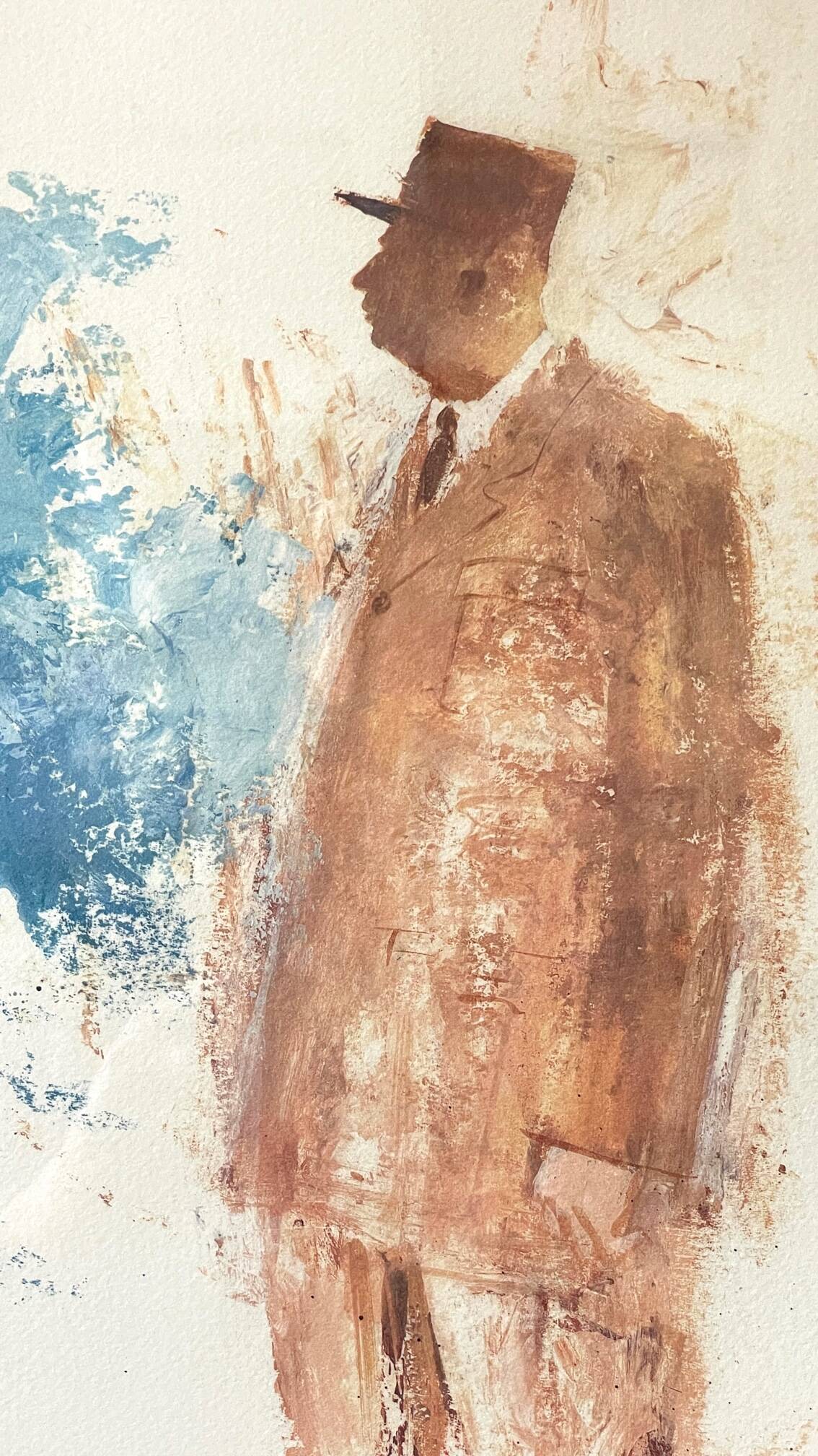 Illustration on vintage paper