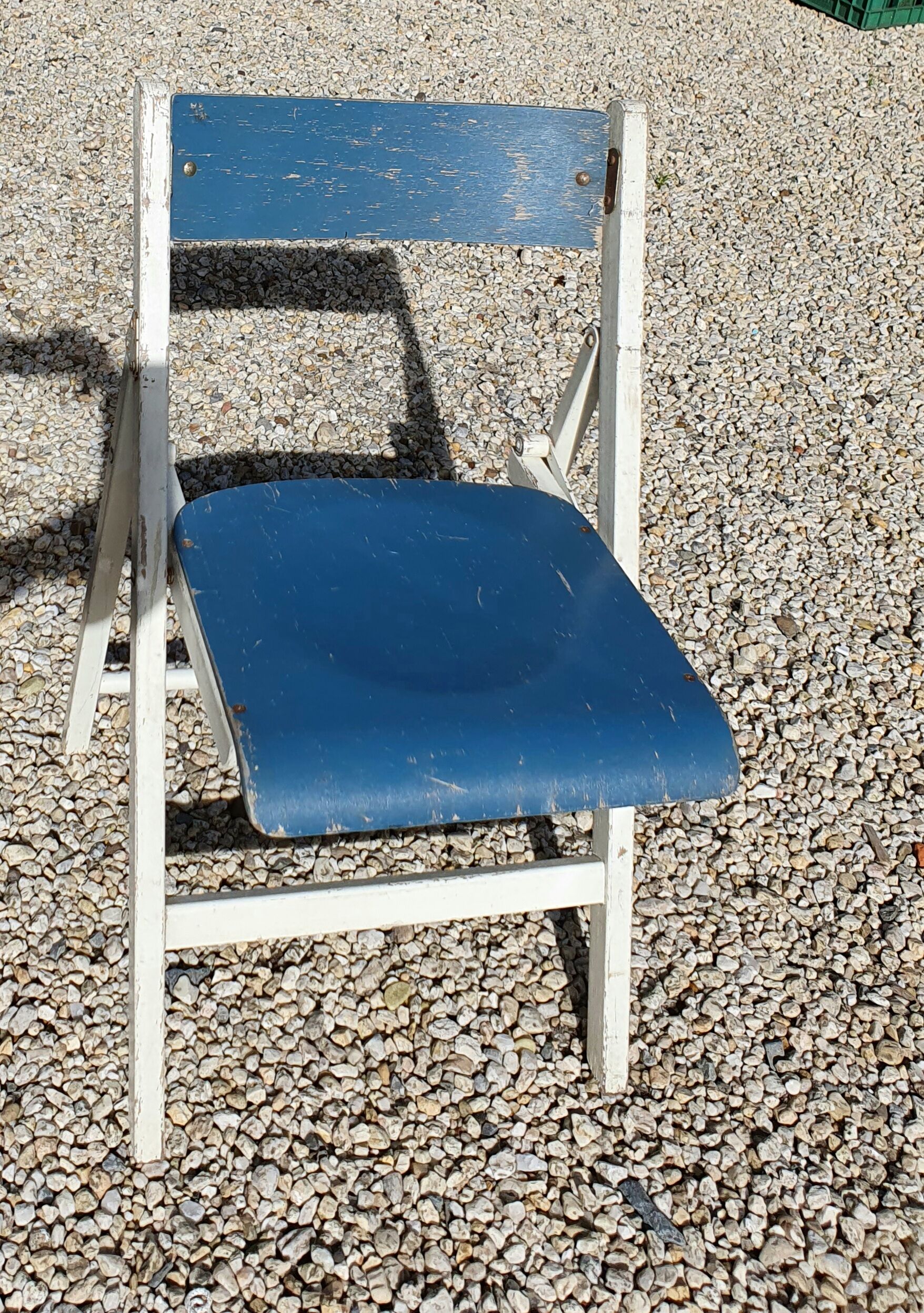 Vintage folding chair for children's desk