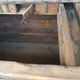 Old Vintage Indian Box on Wooden Wheels Early 20th S