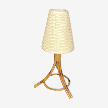 1960 rattan lamp