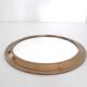 Old mirror and brass top, round, vintage 1960, 32 cm