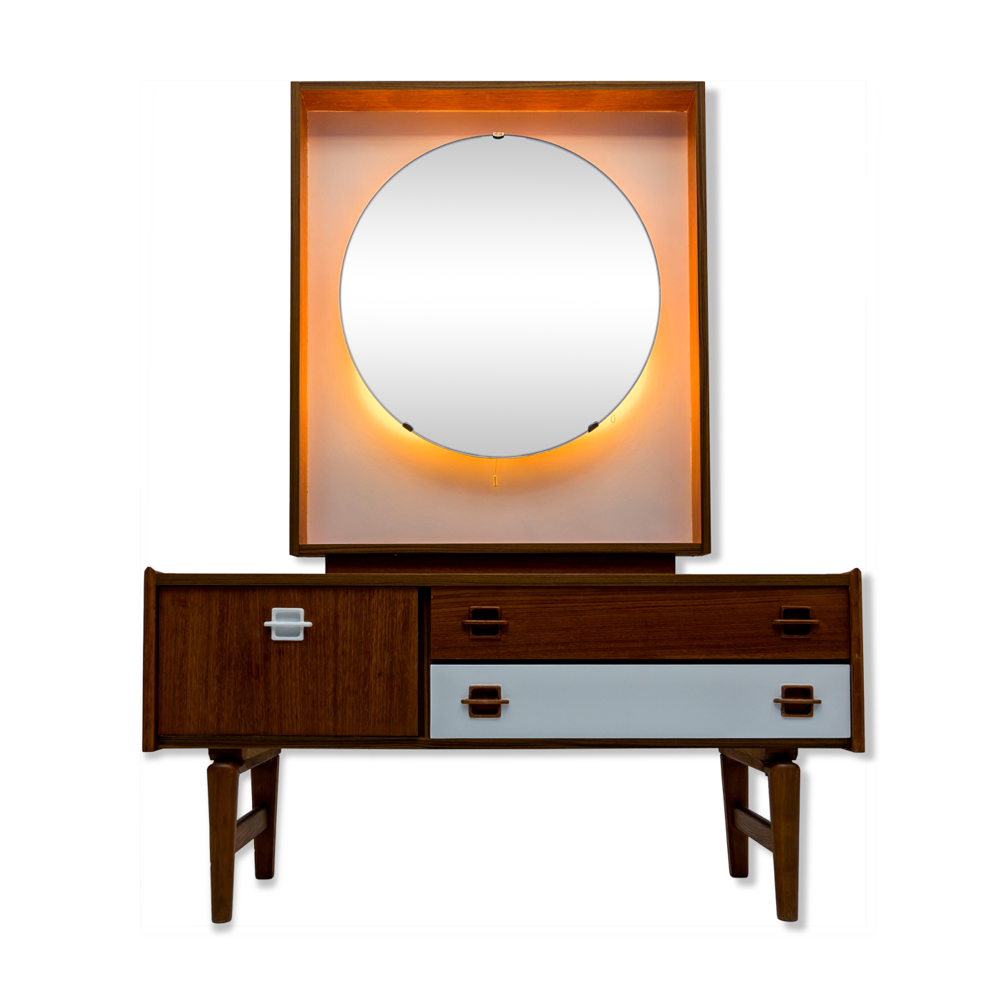 50s two-tone dressing table