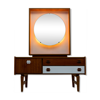 50s two-tone dressing table