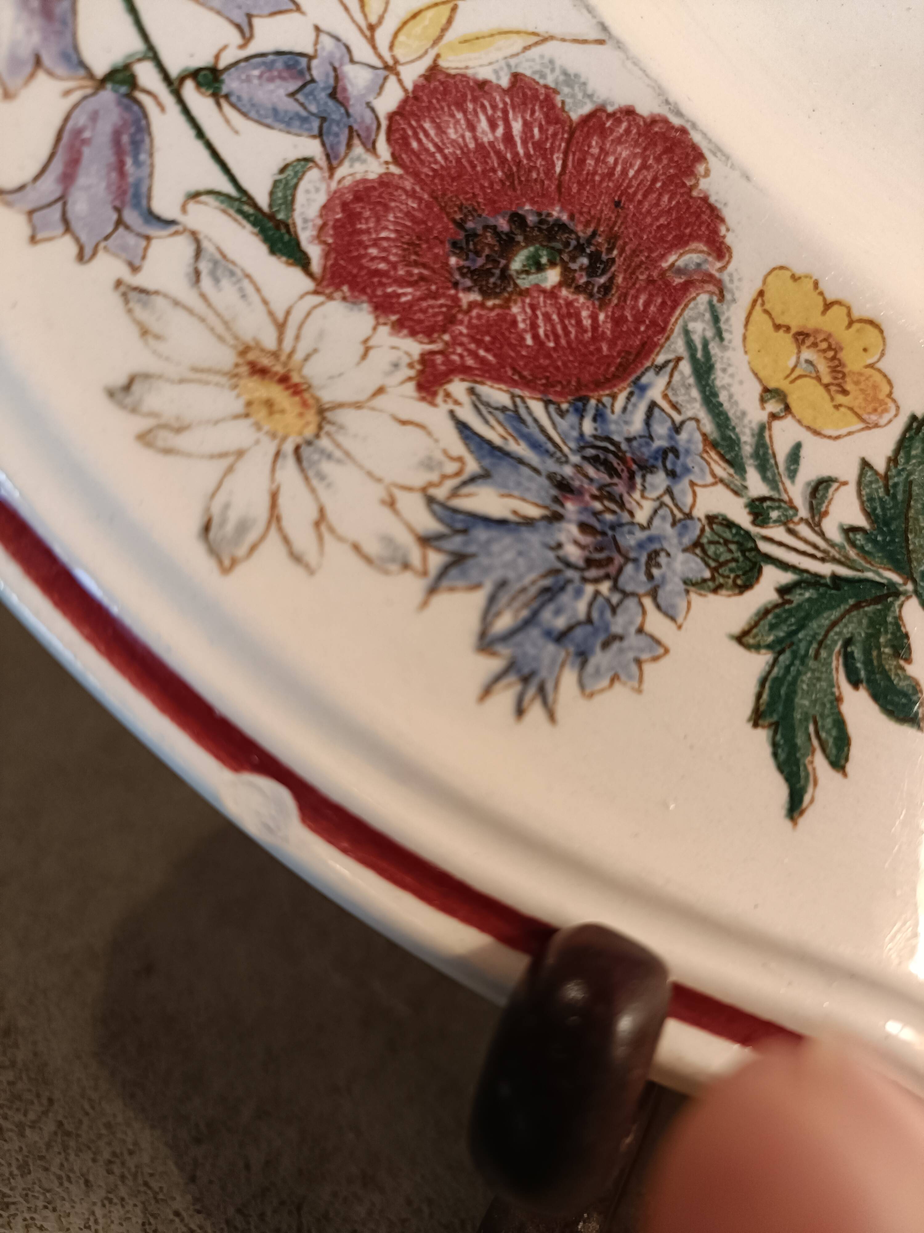 Large dish Sarreguemines model Agreste