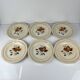 Set de 6 Assiettes à dessert Sarreguemines motif fleur , première moitié du