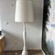 Vintage white wooden floor lamp