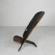 Solid ebony Makonde Palaver chair, 1970s