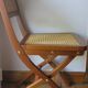 Classic folding chair solid wood made in France