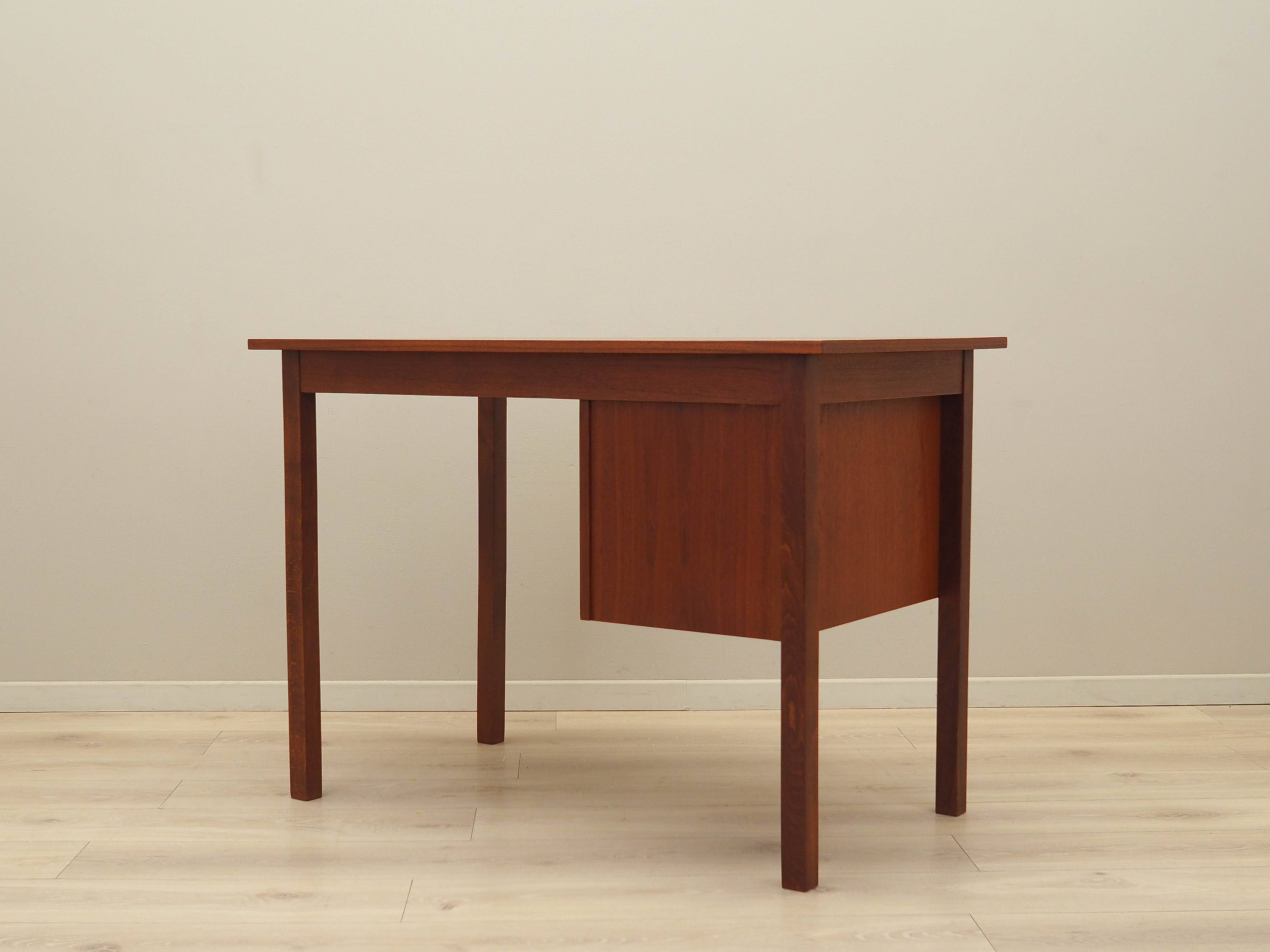 Teak desk, Danish design, 1970s, production: Denmark