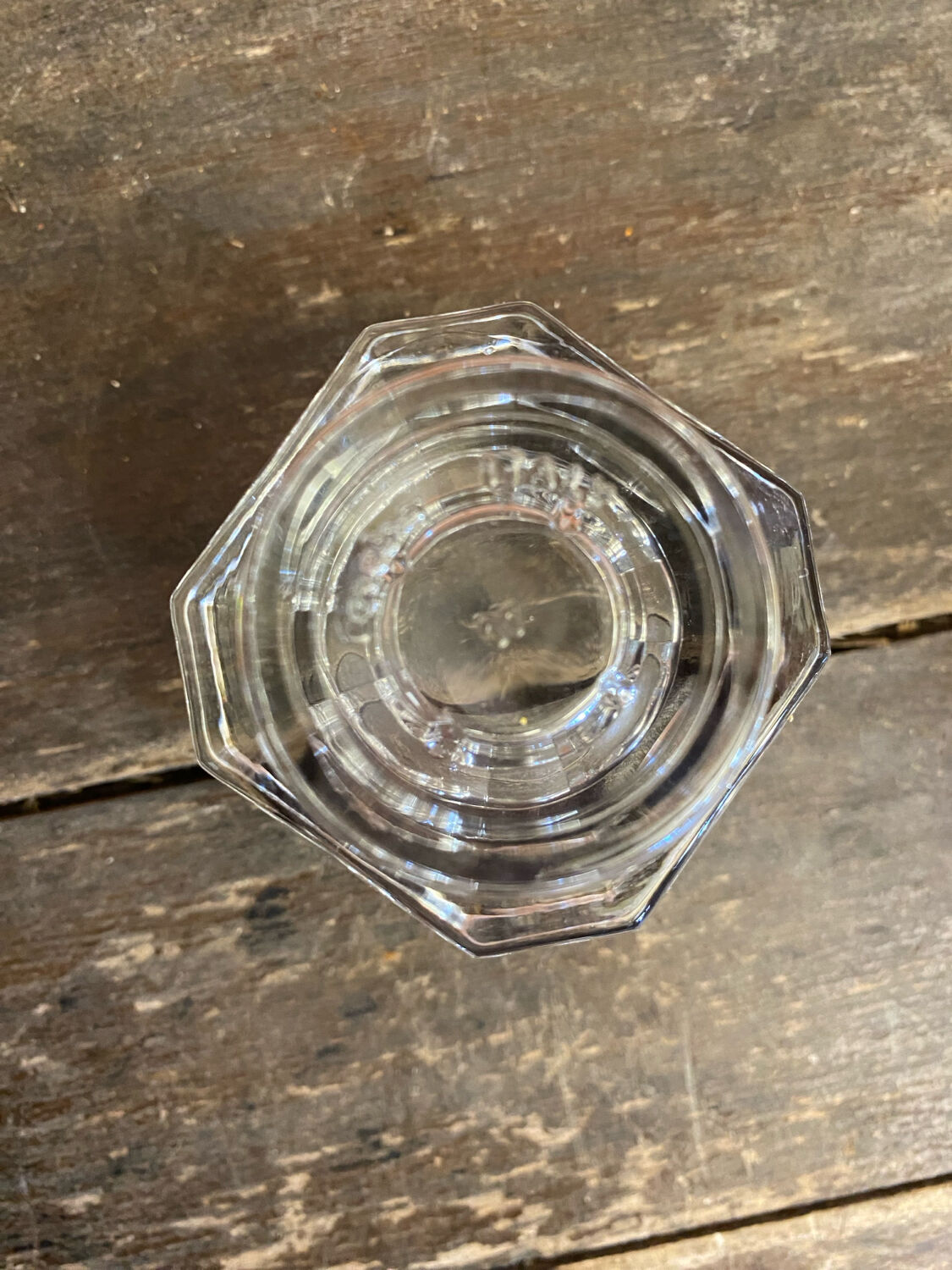 Pair of Antique Candle Holders COVETRO Design Moulded Glass Italy 60’s Vintage