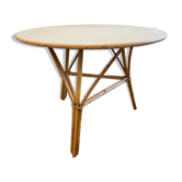 Table basse en rotin