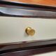 Dresser / chest of drawers and bedside tables - 1960s - faux leather brass