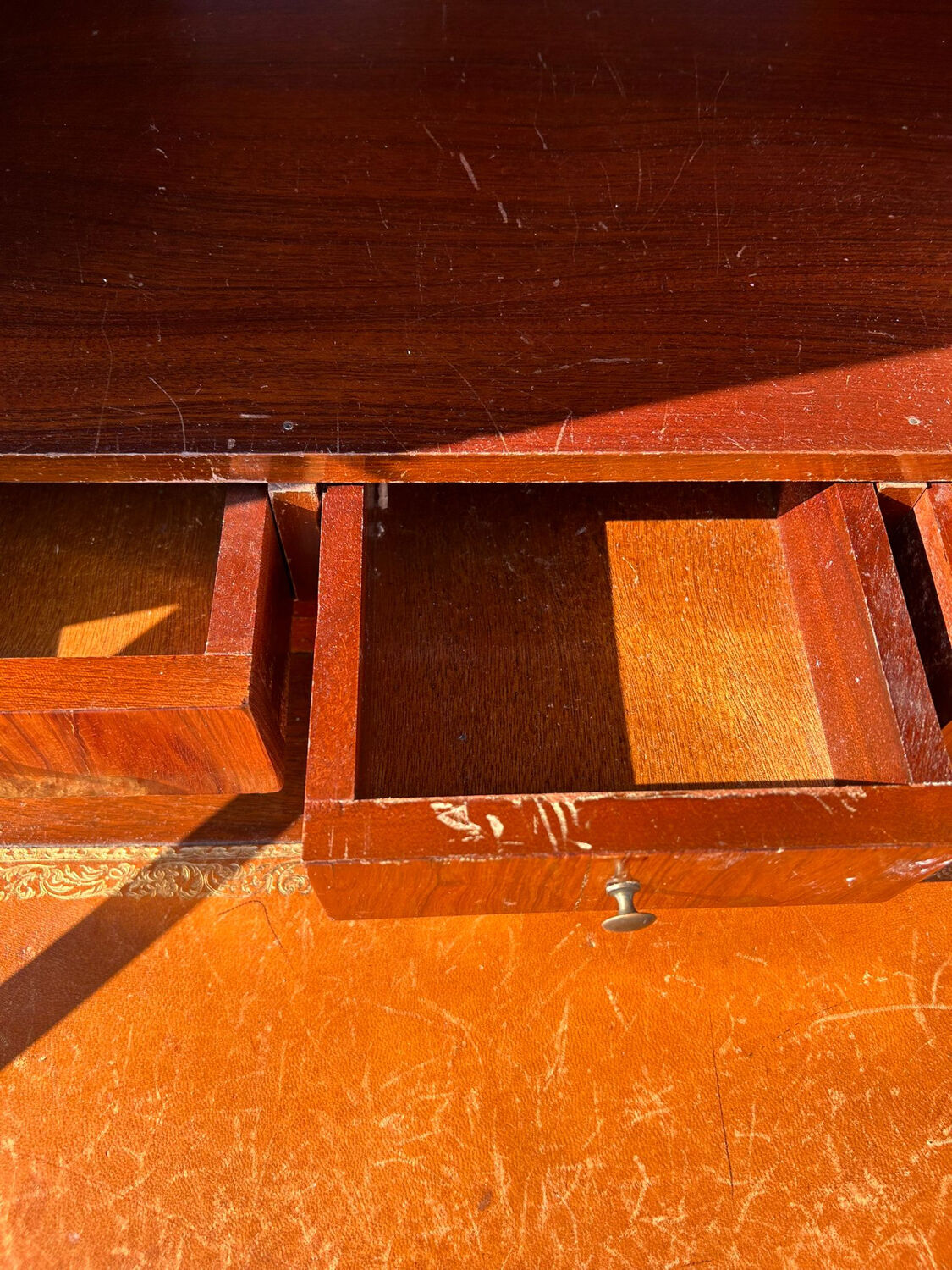 Curved rosewood secretary