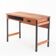 Vintage one-drawer desk. Mahogany veneer and solid beech. France, 1960s