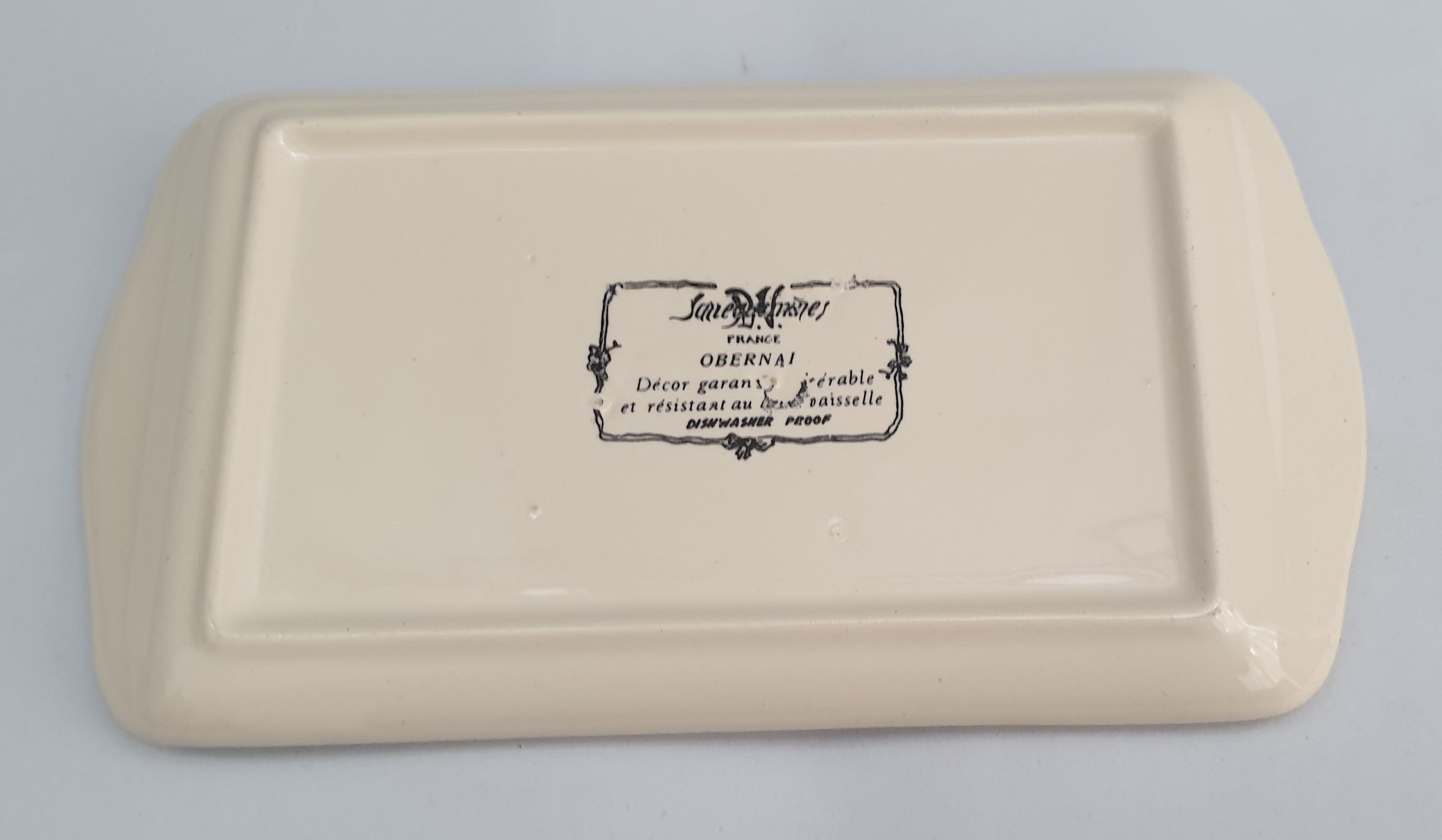 Vintage butter dish Sarreguemines