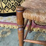 6 light beech mulched chairs