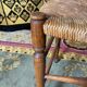 6 light beech mulched chairs