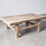 Antique Elm Coffee Table 1920