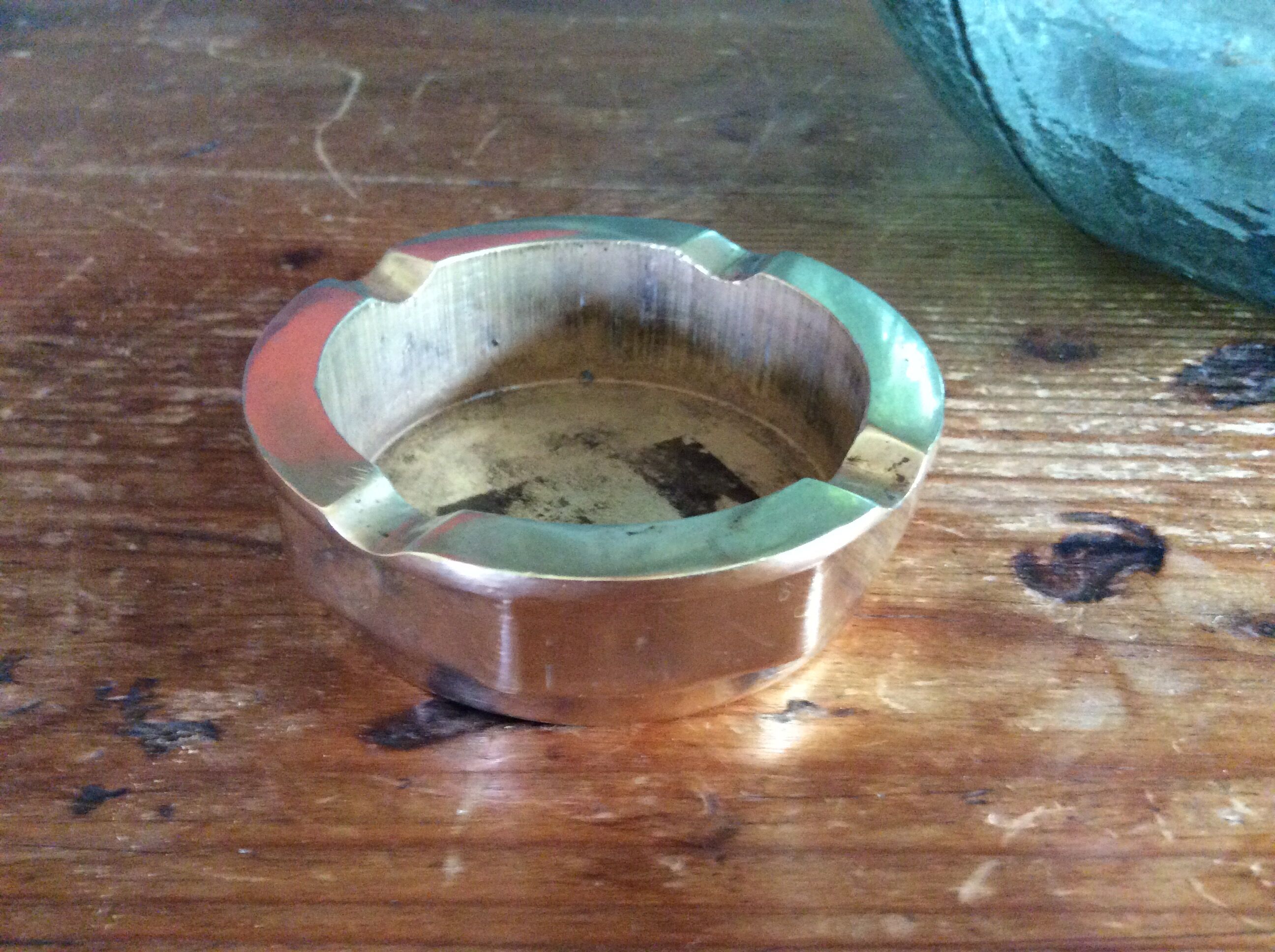 Brass ashtray