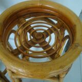 Tabourets de bar en rotin