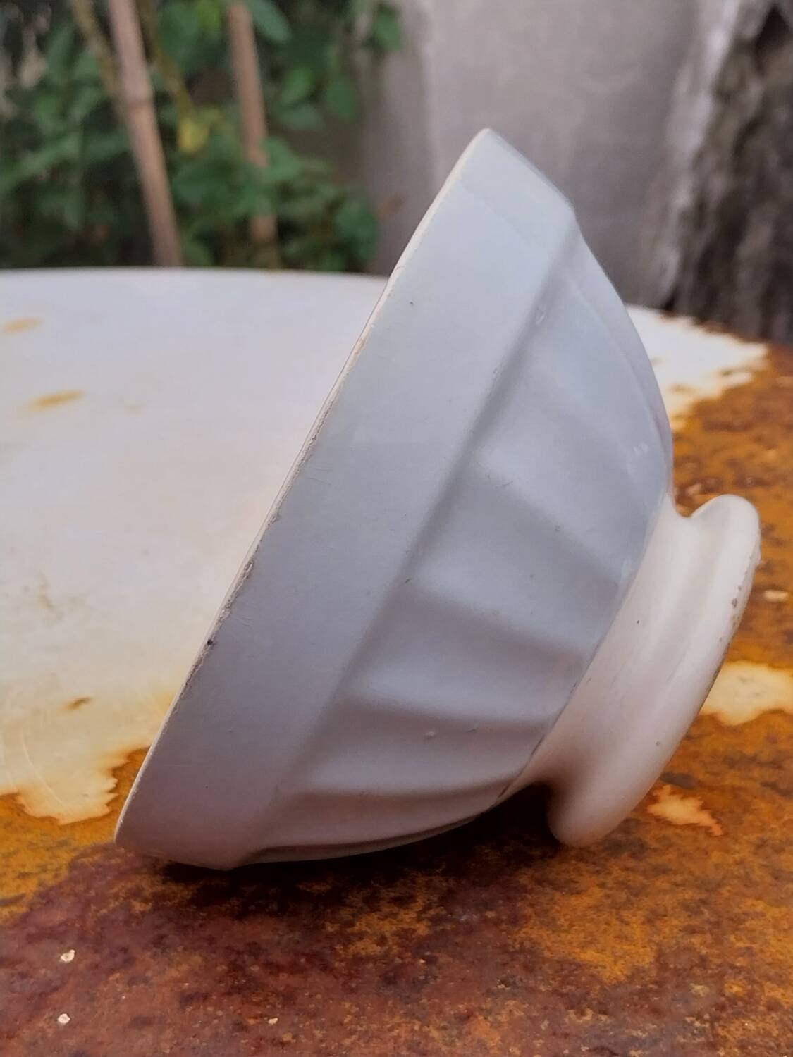 Blue earthenware bowl
