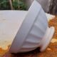 Blue earthenware bowl