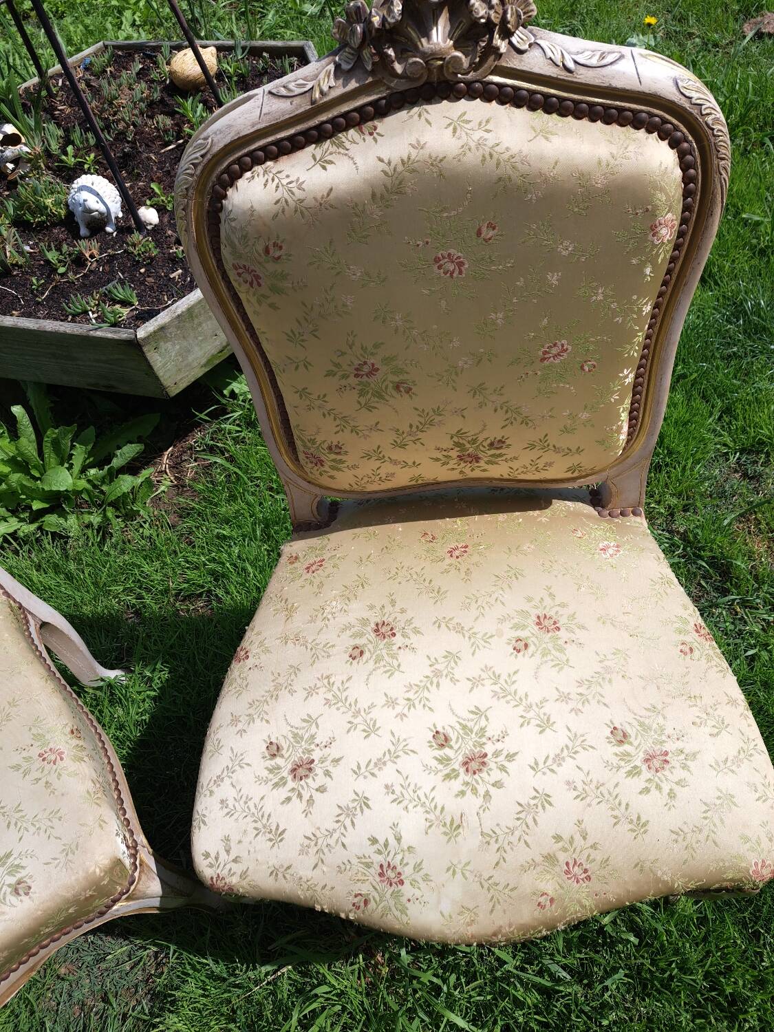 Pair of chairs, Louis XV period.