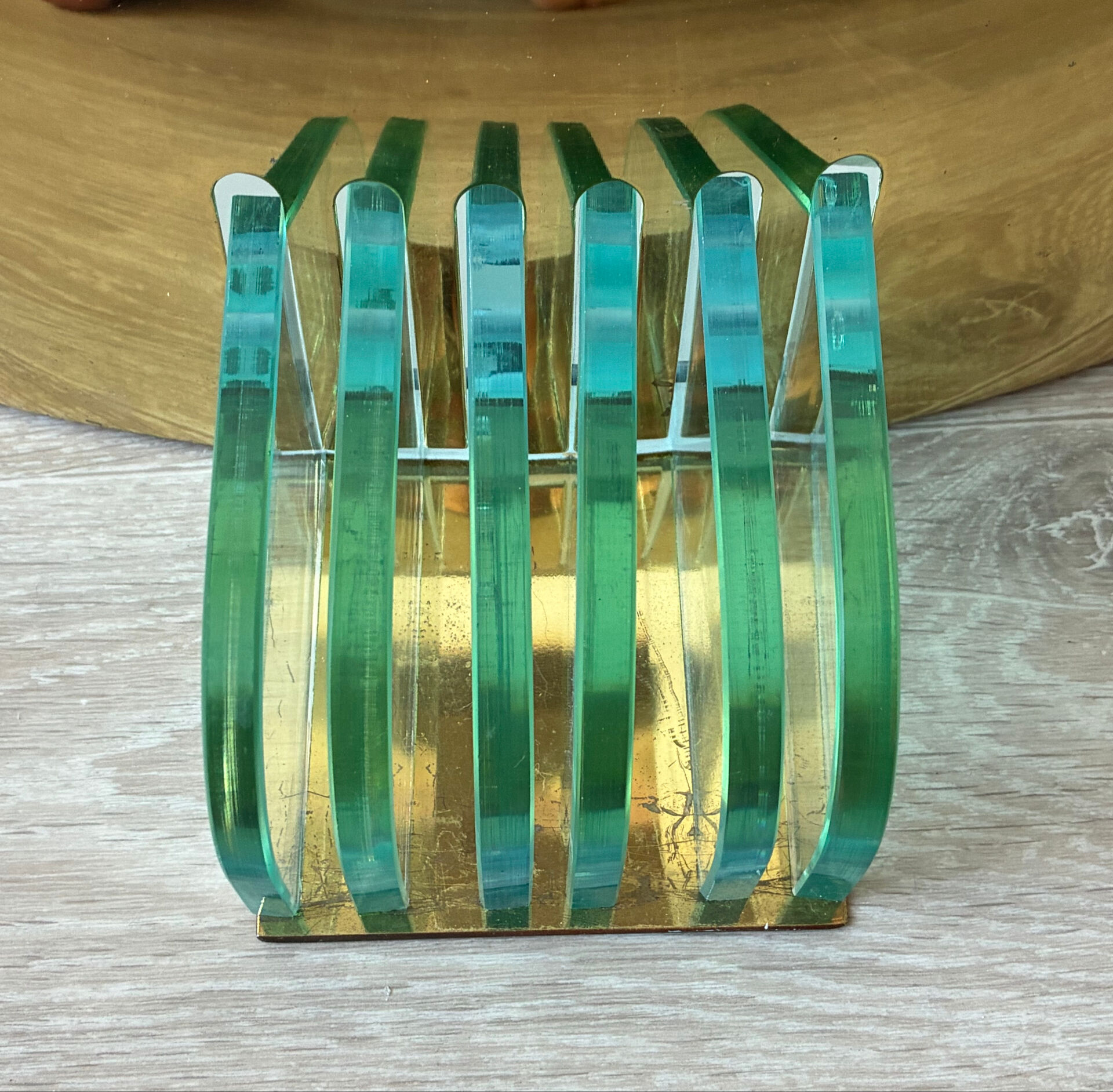 Vintage half-moon wall lights