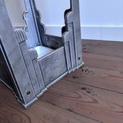 Art Deco umbrella stand from the 1930s, cast iron.