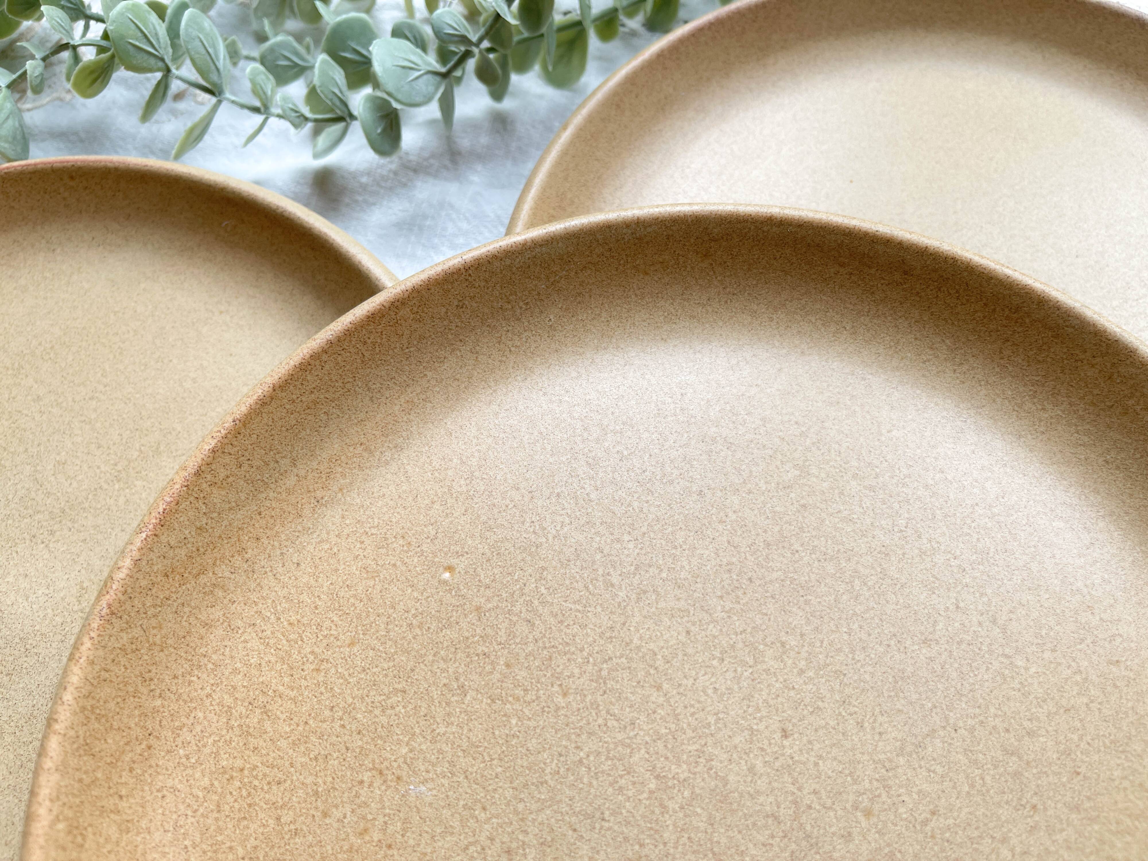 3 Vintage Sarreguemines Stoneware Plates, Fermette model, made in France