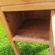 Old wooden nightstand