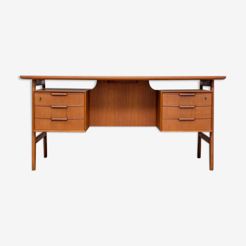 Model 75 teak desk by Omann Jun, 1960