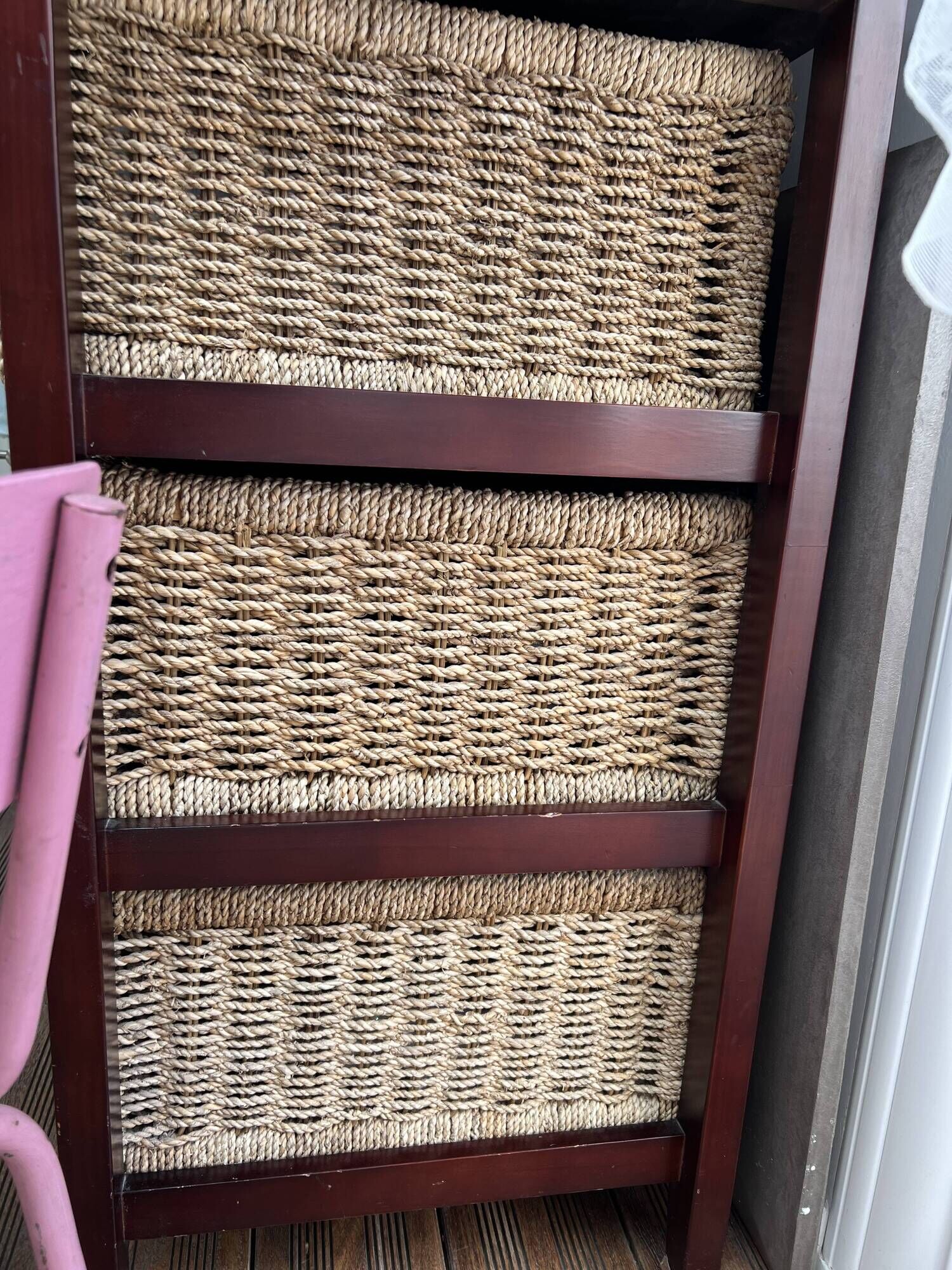 Rattan chest of drawers