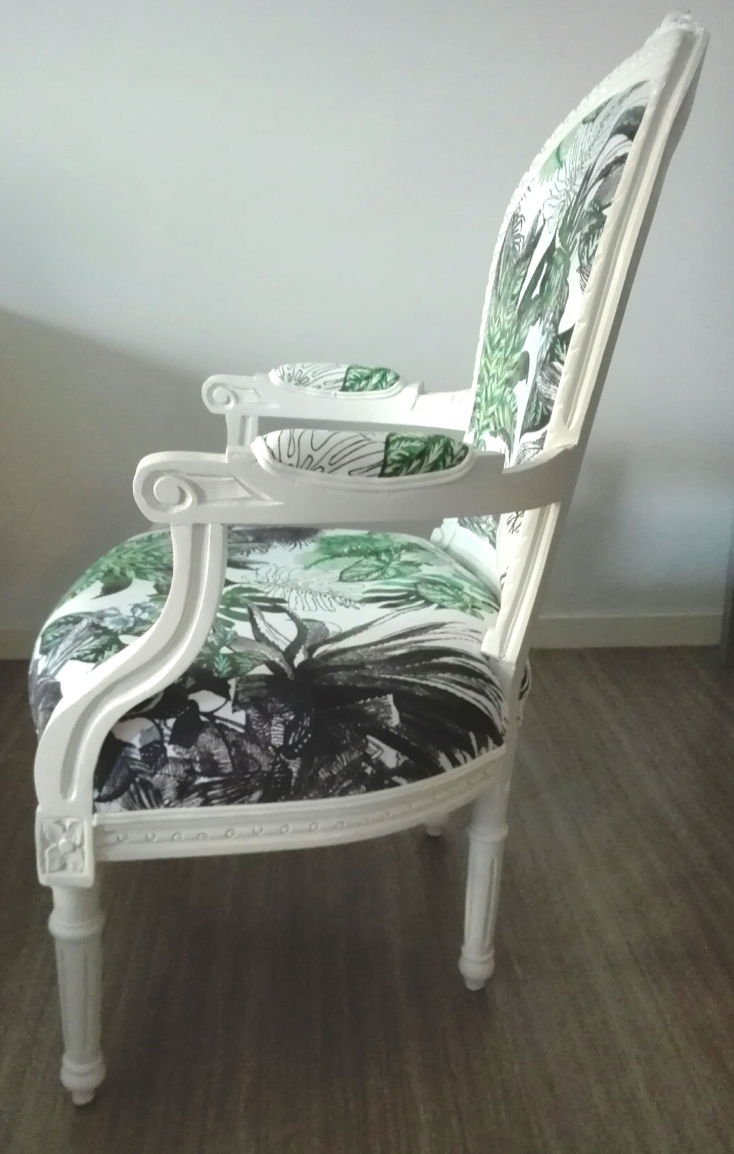 Restored Louis XVI style armchair